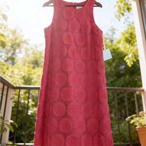 Cynthia Steffe Fuchsia Floral Midi Dress